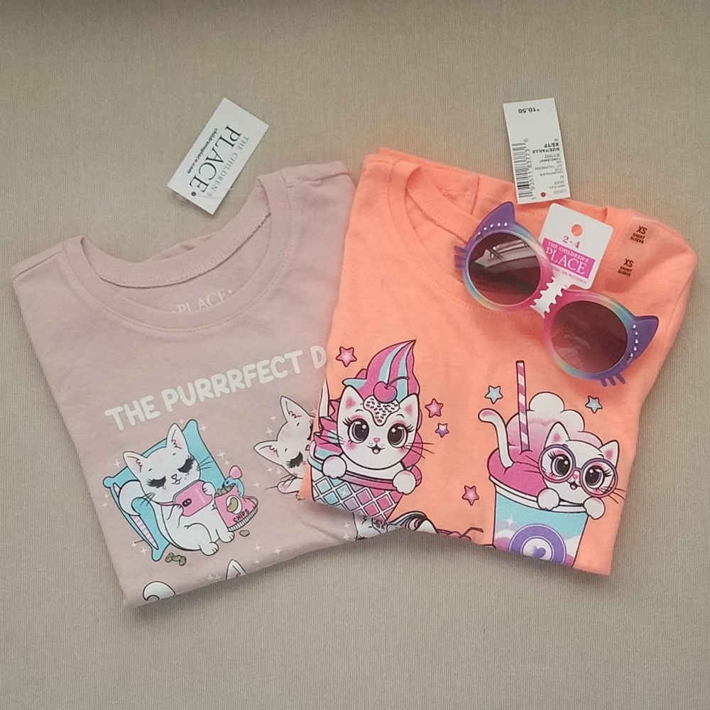 NWT Girls Purrrfect 🐱 kitty cat bundle